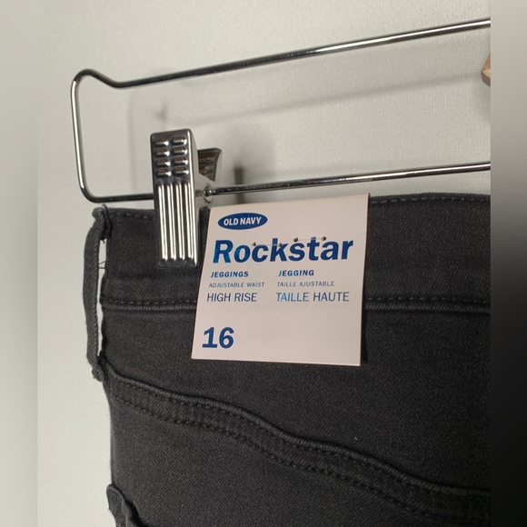 Old Navy Rockstar Black Jegging Jeans Size 16 - Picture 6 of 7